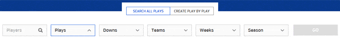 Game Pass allows you to search games for plays that meet a certain criteria. NFL Game Pass Play Search Criteria