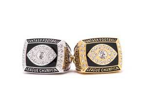 Fantasy Football Rings in Gold and Silver