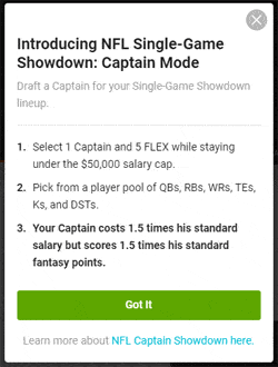 draftkings-showdowns DraftKings Showdown Contests