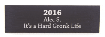 Trophy Engraving Plate