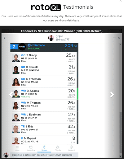 RotoQL Winner2