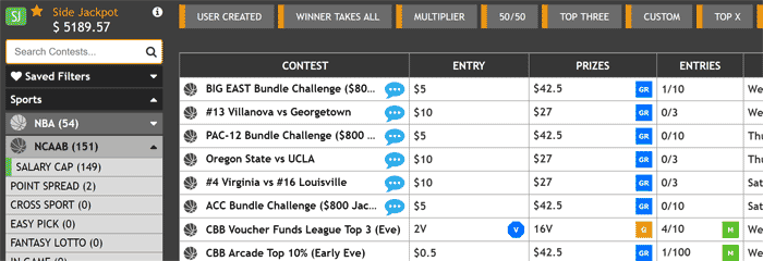 FanPicks NCAA College Contests