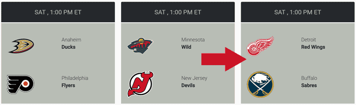 Hockey Games Slate on Monkey Knife Fight