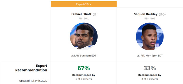 Two NFL Player Comparison