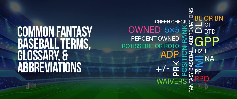 Fantasy Football Abbreviations for Common Terms