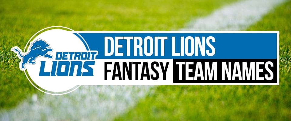 Detroit Lions Fantasy Football Names