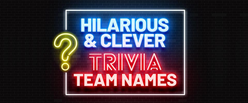 229 Original Hilarious Trivia Team Names All New