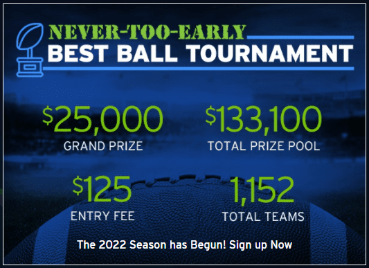 Never too Early Money League