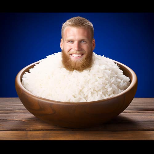 Cooper Kupp Fantasy Name - White Rice