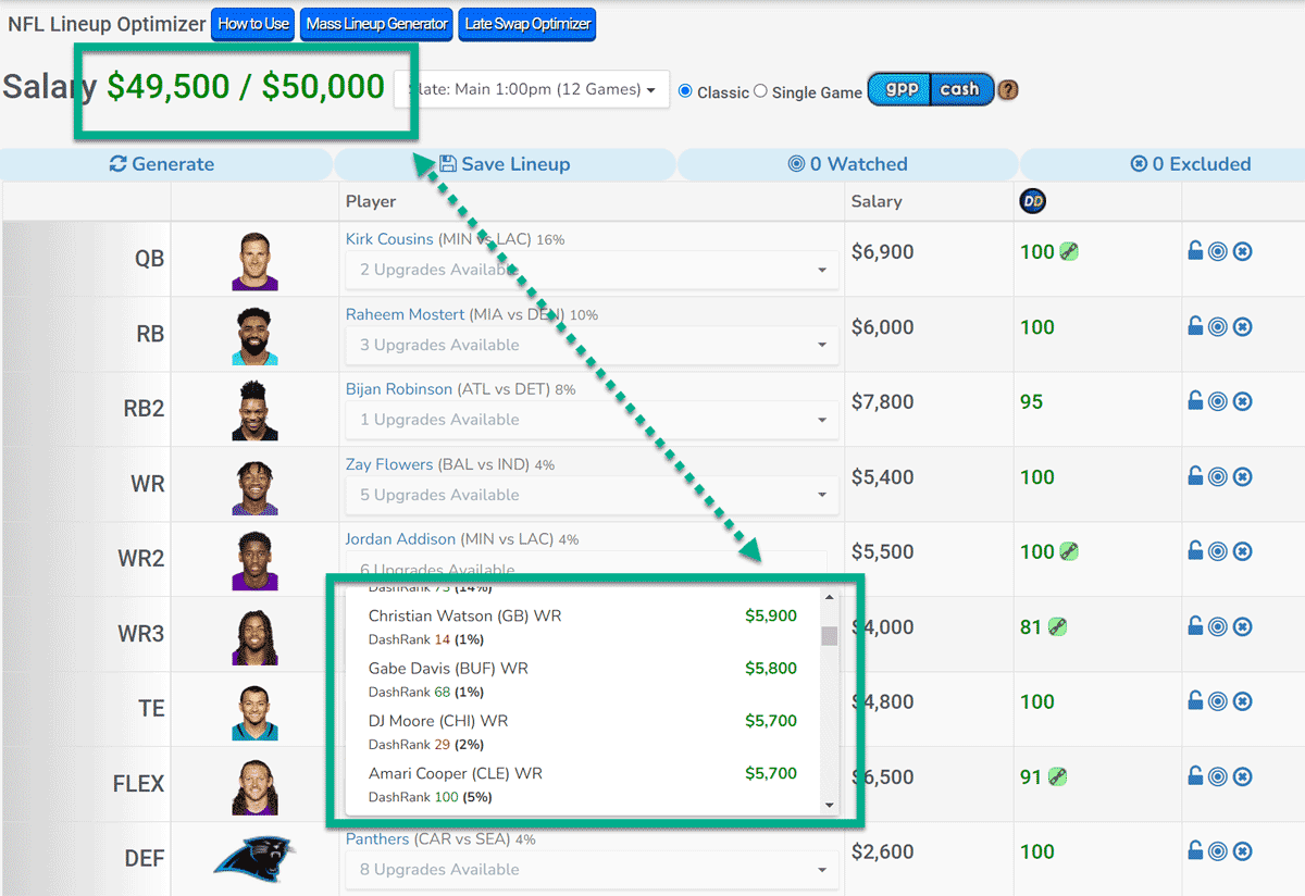 Easily Manage Salary at Draft Dashboard